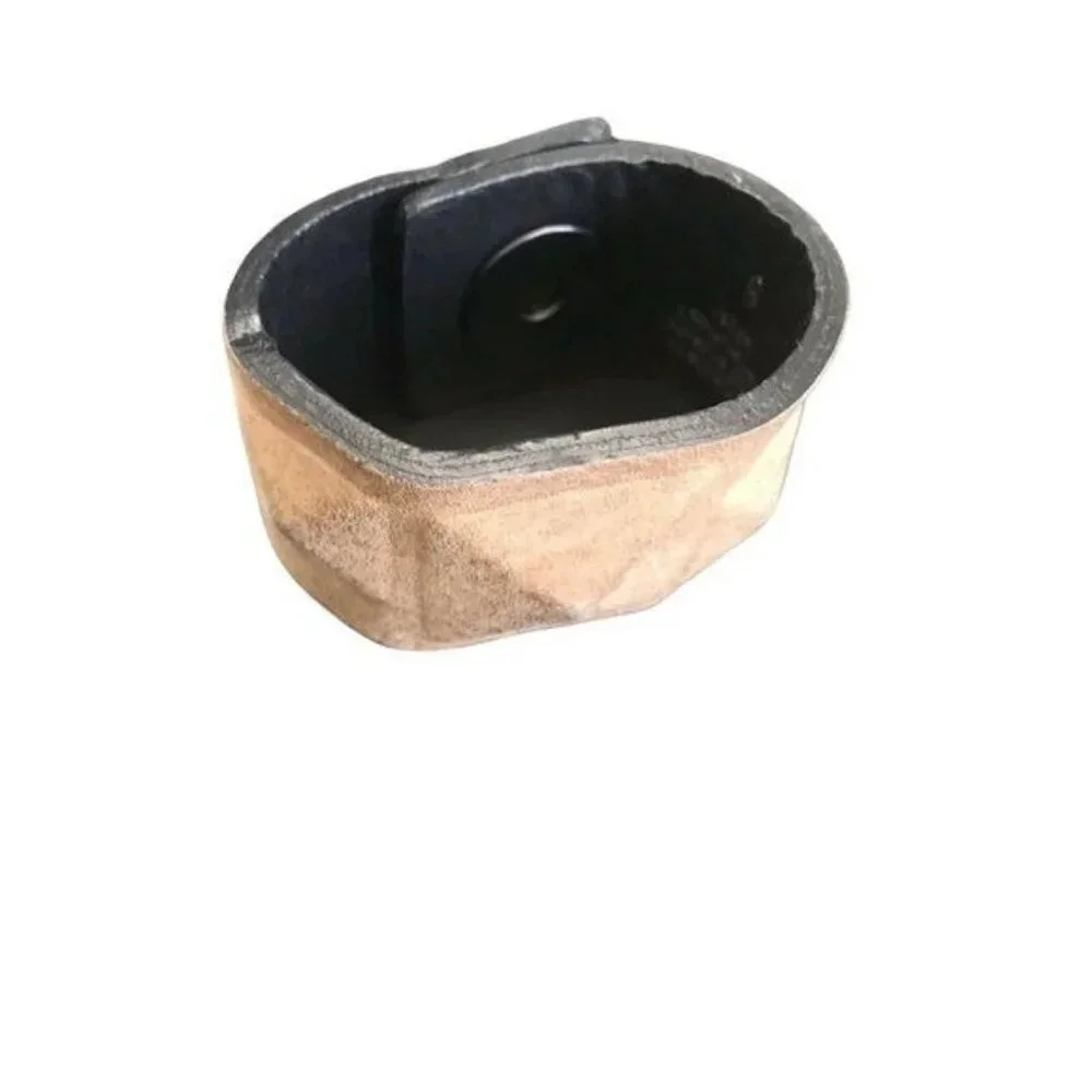 Ronald Pineau Leather Stud Snap Cuff